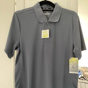 Grey DRYTEK golf shirt with UPF 40